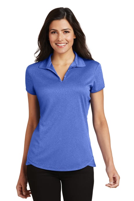 Front view of Women's Trace Heather Polo