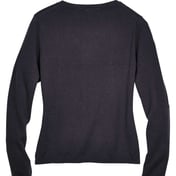 Back view of Women’s V-Neck Sweater