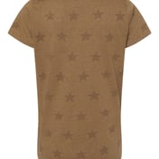Back view of Women’s Star Print Scoop Neck Tee