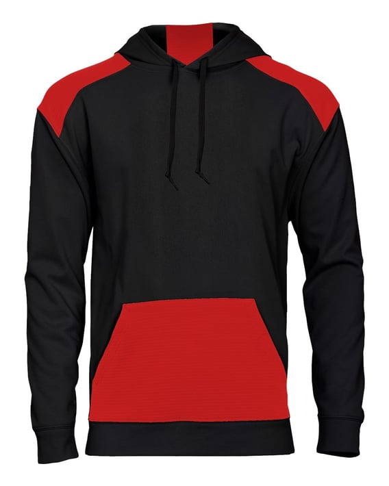 Front view of Breakout Performance Fleece Hooded Sweatshirt