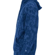 Side view of Tie-Dyed Triblend Hooded Sweatshirt