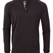Front view of Henley Long Sleeve T-Shirt