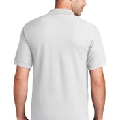Back view of Core Blend Pique Polo