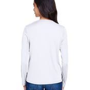 Back view of Ladies’ Long Sleeve Cooling Performance Crew Shirt