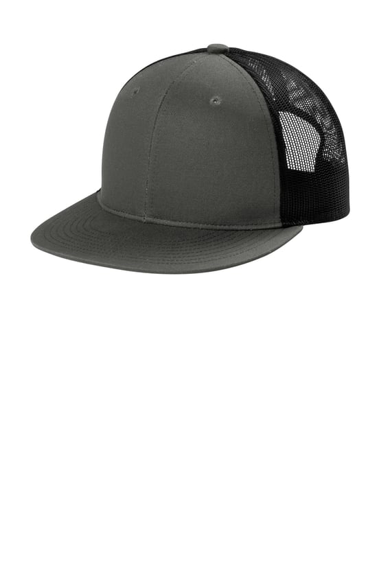 Front view of Snapback Flat Bill Trucker Cap
