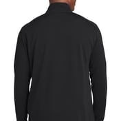 Back view of Sport-Wick® Textured 1/4-Zip Pullover