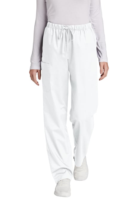 Front view of Wink Women's Petite WorkFlex Cargo Pant