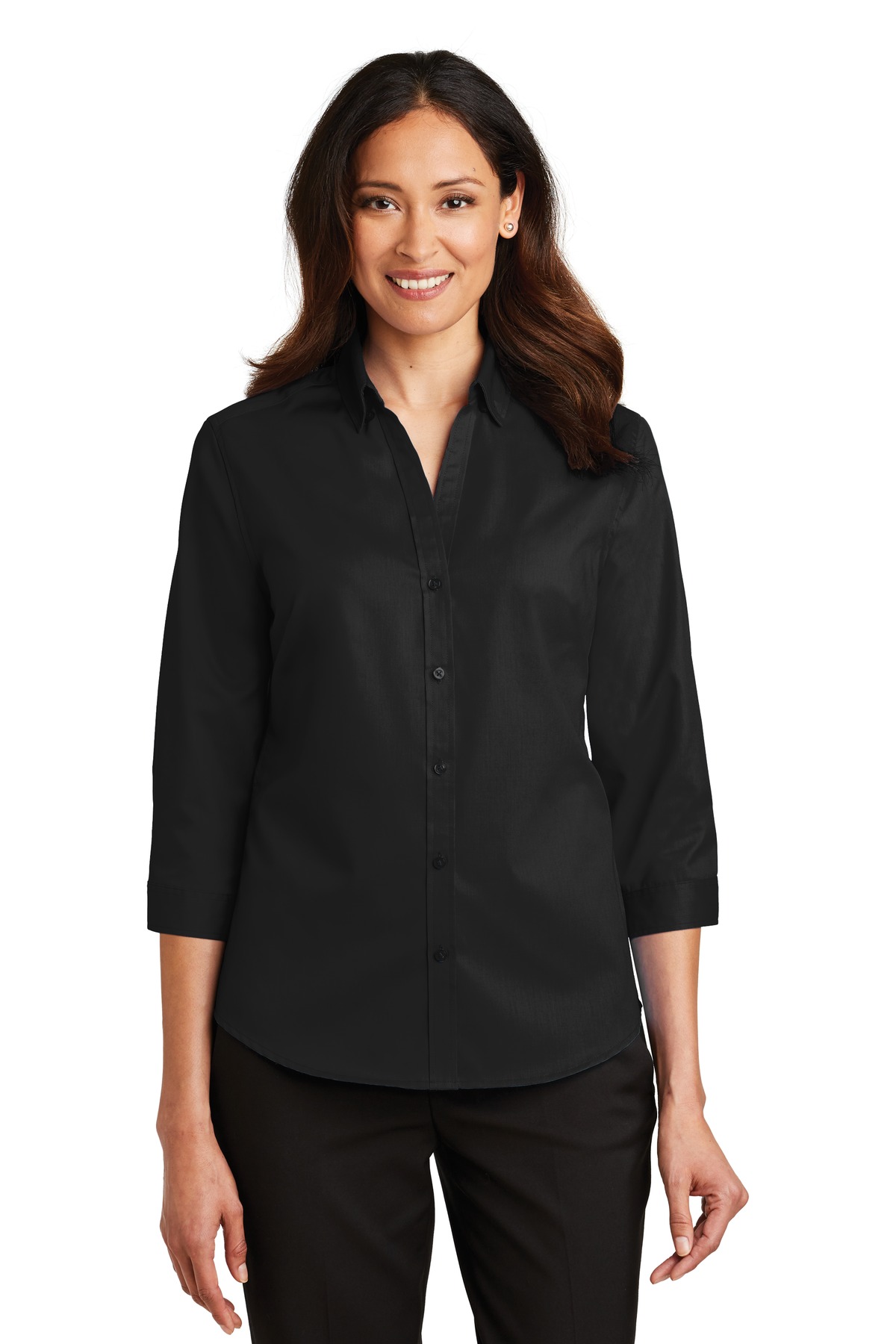 Front view of Women’s 3/4-Sleeve SuperPro Twill Shirt