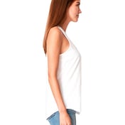 Side view of Ladies’ Gathered Racerback Tank