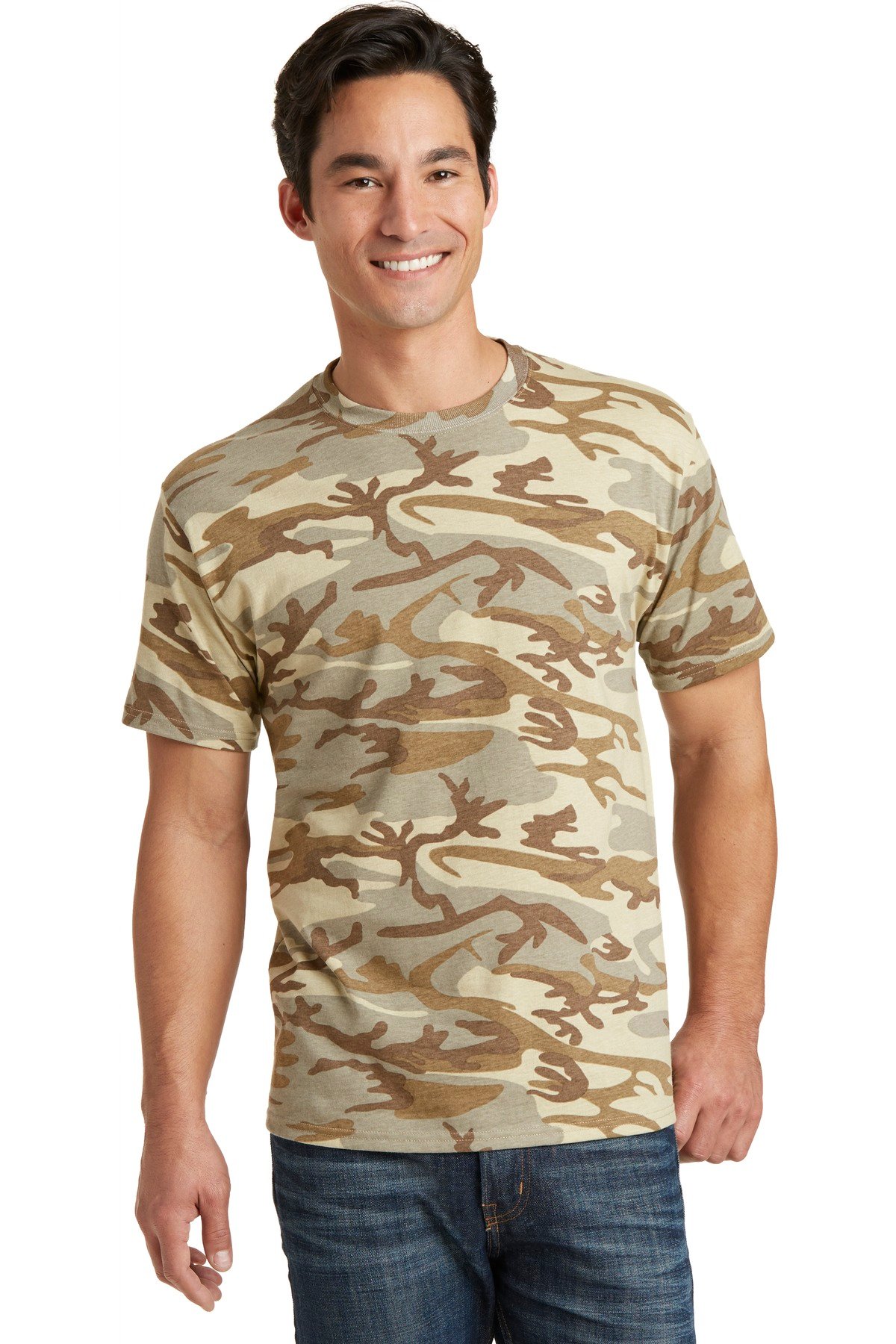 Front view of Core Cotton Camo Tee