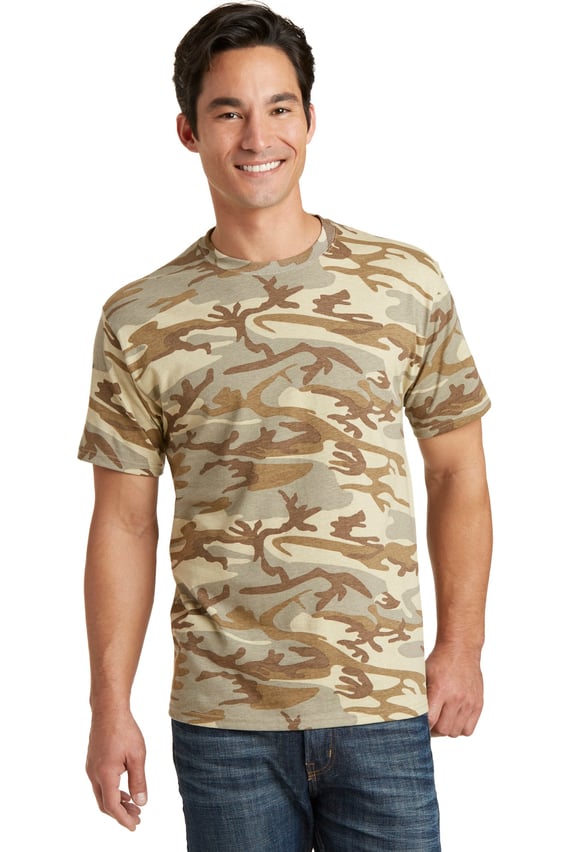 Front view of Core Cotton Camo Tee