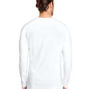 Back view of Adult Lightweight Long & Lean Raglan Long-Sleeve T-Shirt