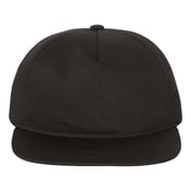 Front view of Lightly-Structured Five-Panel Snapback Cap