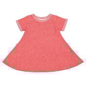 Front view of Toddler Girl’s Harborside Melange French Terry Twirl Dress