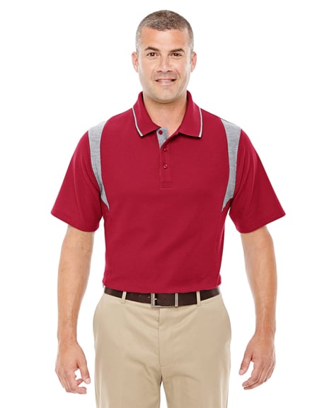 Front view of Men's DRYTEC20 Performance Colorblock Polo