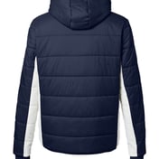 Back view of Nautical Mile Hooded Puffer Jacket