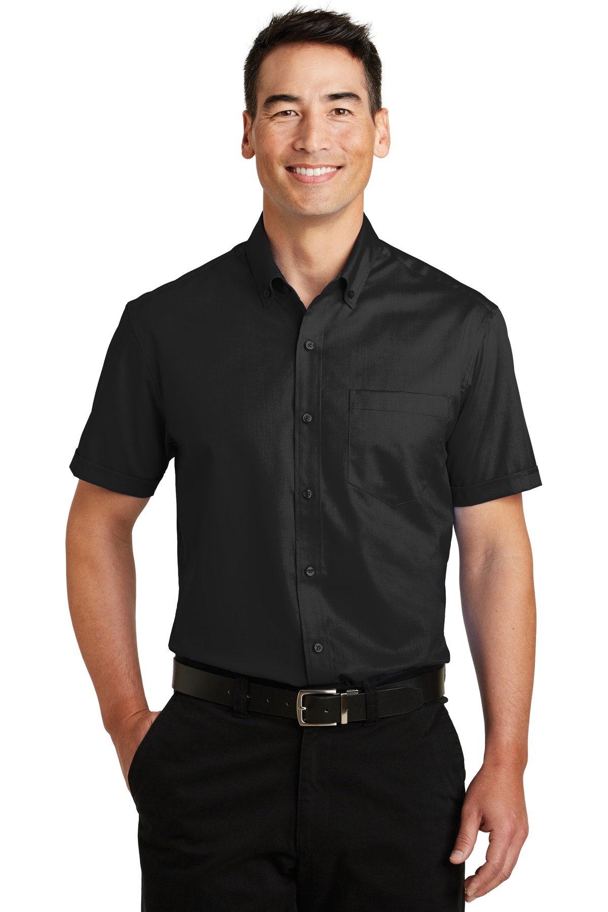 Front view of Short Sleeve SuperPro Twill Shirt