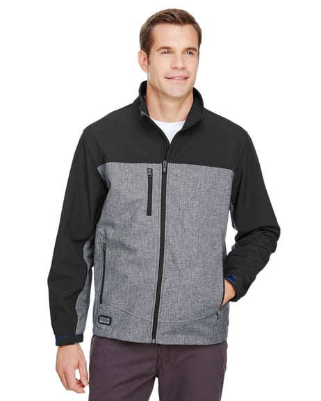 Frontview ofMen’s Poly Spandex Motion Softshell Jacket