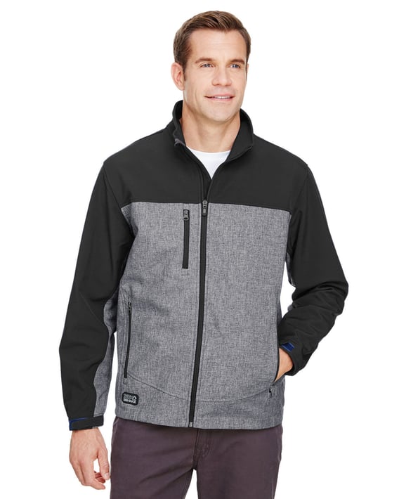 Front view of Men’s Poly Spandex Motion Softshell Jacket