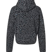 Back view of Women’s Crop Hooded Sweatshirt