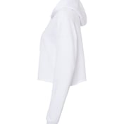 Side view of Women S Lightweight Crop Hooded Sweatshirt