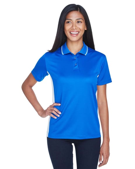 Front view of Womens Cool & Dry Sport Two-Tone Polo