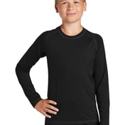 Front view of Youth Long Sleeve Rashguard Tee