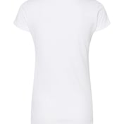Back view of Women’s Poly-Rich V-Neck T-Shirt