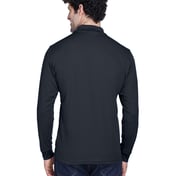 Back view of Men’s Tall Pinnacle Performance Long-Sleeve Piqué Polo