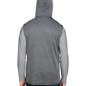 Back view of Men’s Tourney-Layering Sleeveless Hoodie