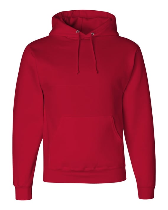 Front view of Super Sweats NuBlend® Hooded Sweatshirt