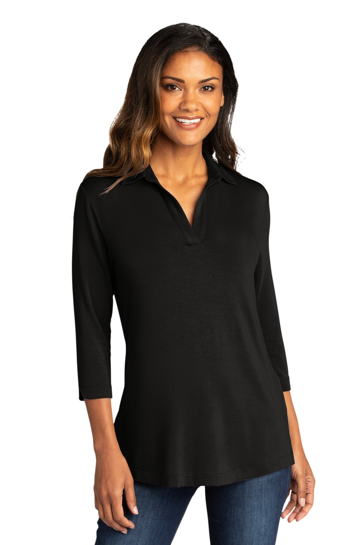 Front view of Ladies Luxe Knit Tunic