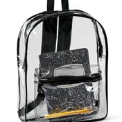 Front view of Clear Backpack