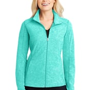 Front view of Women’s Heather Microfleece Full-Zip Jacket