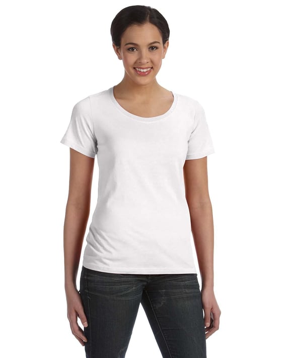 Front view of Ladies’ Featherweight Scoop T-Shirt