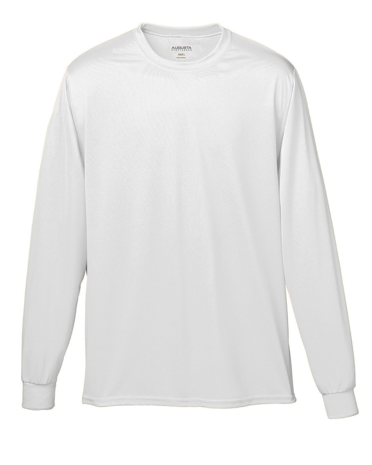 Front view of Adult Wicking Long-Sleeve T-Shirt