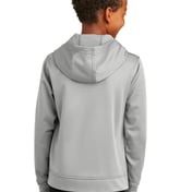 Back view of Youth Performance Fleece Pullover Hooded Sweatshirt