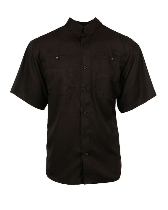 Front view of Baja Short Sleeve Fishing Shirt