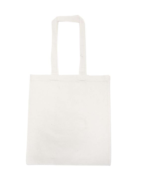Front view of Lightweight Recycled Canvas Tote Bag With Extended Handle