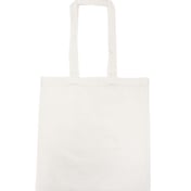 Front view of Lightweight Recycled Canvas Tote Bag With Extended Handle