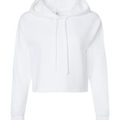 Front view of Women’s Laguna Sueded Raw Edge Crop Hoodie