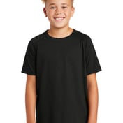 Front view of Youth PosiCharge ® Tri-Blend Wicking Raglan Tee