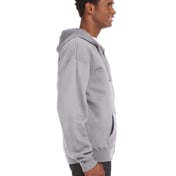 Side view of Adult Premium Full-Zip Fleece Hooded Sweatshirt
