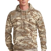 Front view of Core Fleece Camo Pullover Hooded Sweatshirt