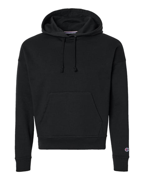 Front view of Women's Powerblend® Hooded Sweatshirt