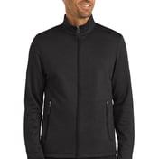 Front view of Collective Striated Fleece Jacket