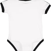 Back view of Infant Retro Ringer Bodysuit