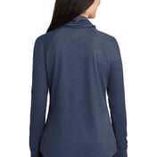 Back view of Women’s Sueded Cotton Blend Cowl Tee