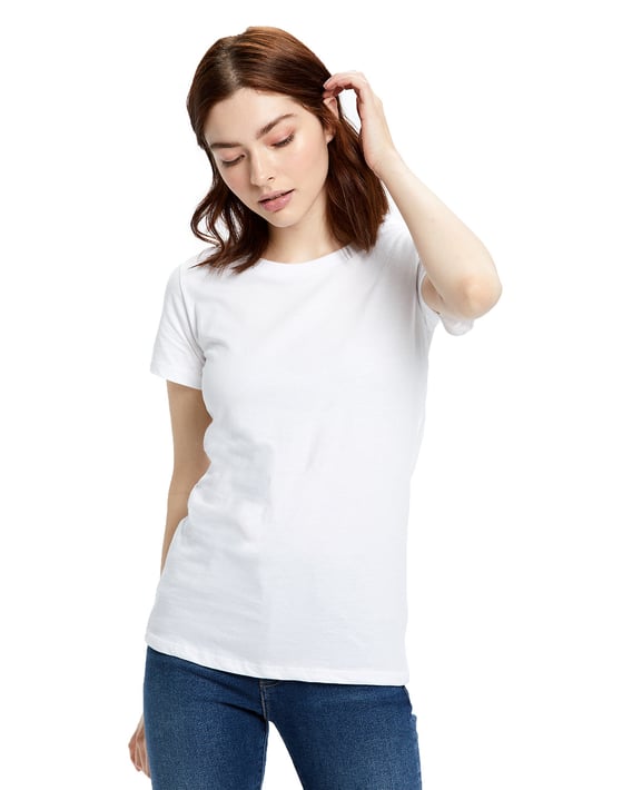 Front view of Ladies’ Made In USA Short Sleeve Crew T-Shirt