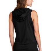 Back view of Women’s PosiCharge ® Tri-Blend Wicking Draft Hoodie Tank